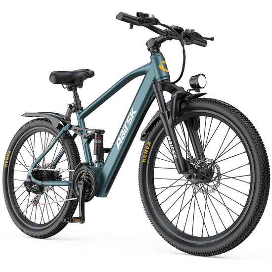 24" Dual Suspension E-Bike for Adults/Teens. Conquer City & Trails