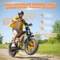 Electric Bike for Adults 20" Fat Tire 28MPH 90 Mile Range